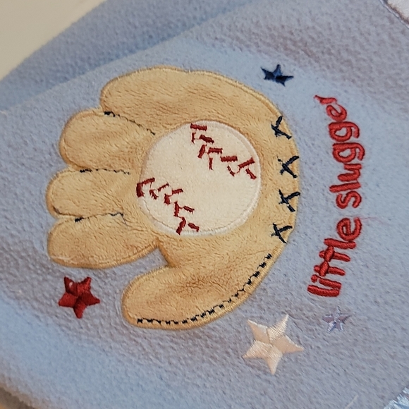 adorable baseball little slugger security blanket lovey - Picture 2 of 6